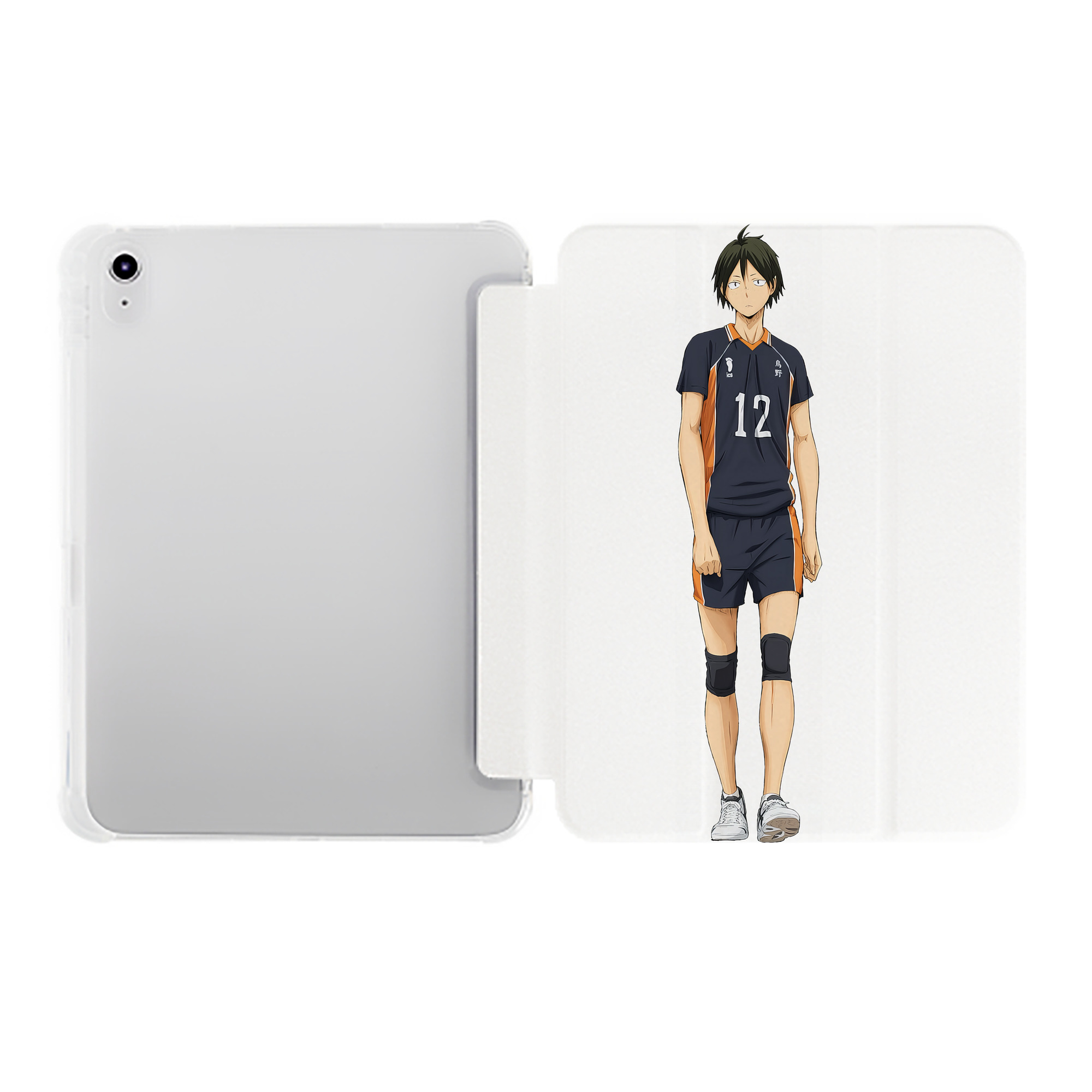 （画像用） ハイキュー!! Haikyu!! IPad ケース ペン収納付き 三つ折りスタンド PUレザー×シリコン 対応機種9.5/10.5/10.9インチ